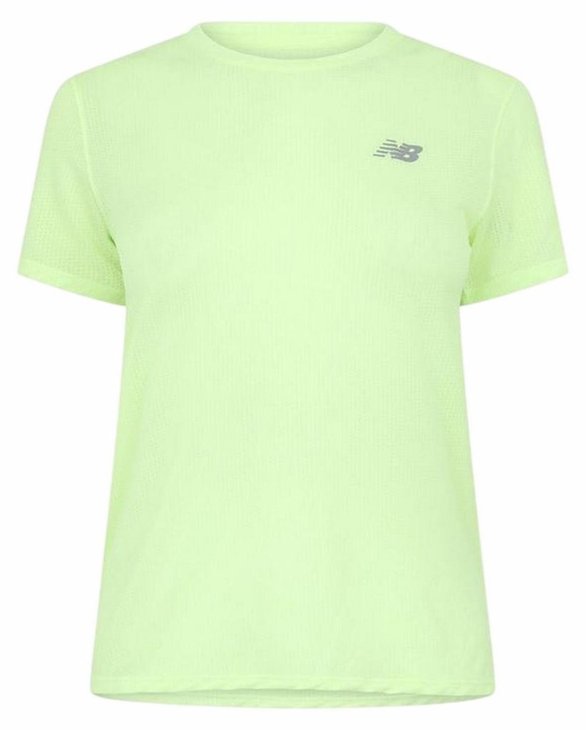 New Balance - T-Shirt für Damen, Athletisch, kurzärmlig GT25486 (42 DE) (Grün)
