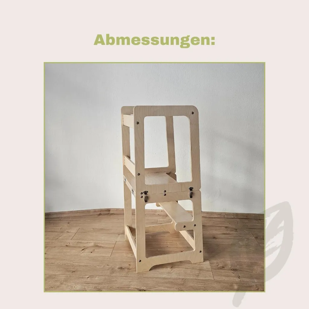 Tabouret d'observation Montessori transformable en bureau pour petit - 7