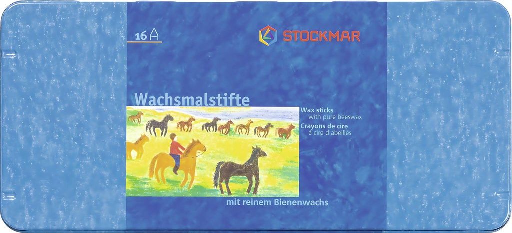 Stockmar Wachsmalstifte Set 16 Farben Bienenwachs Kreativ Produktbild 