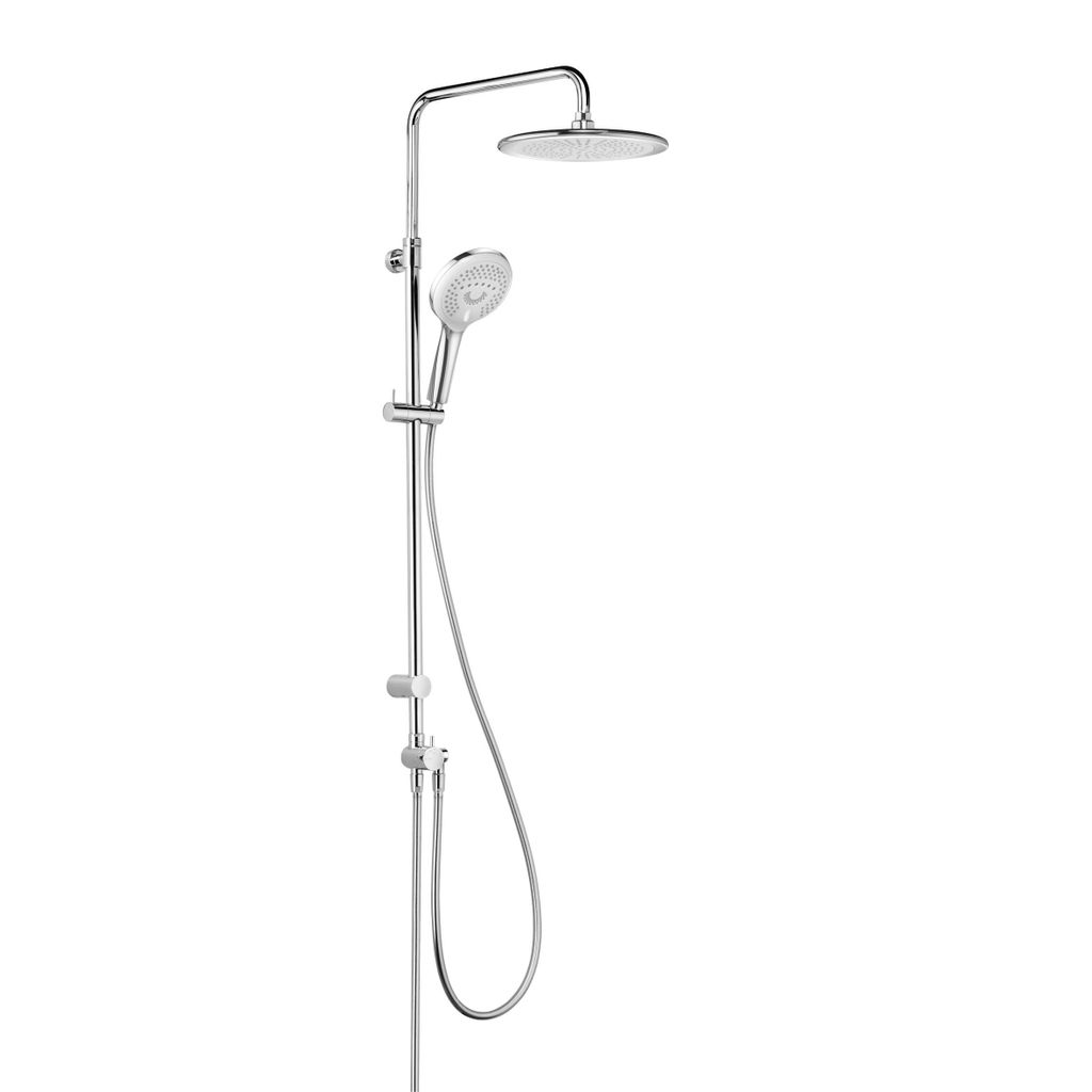 KLUDI FRESHLINE Dual Shower System, höhenverstellbare und schwenkbare Kopfbrause, 8 l/min, chrom, 6709005-00WR9