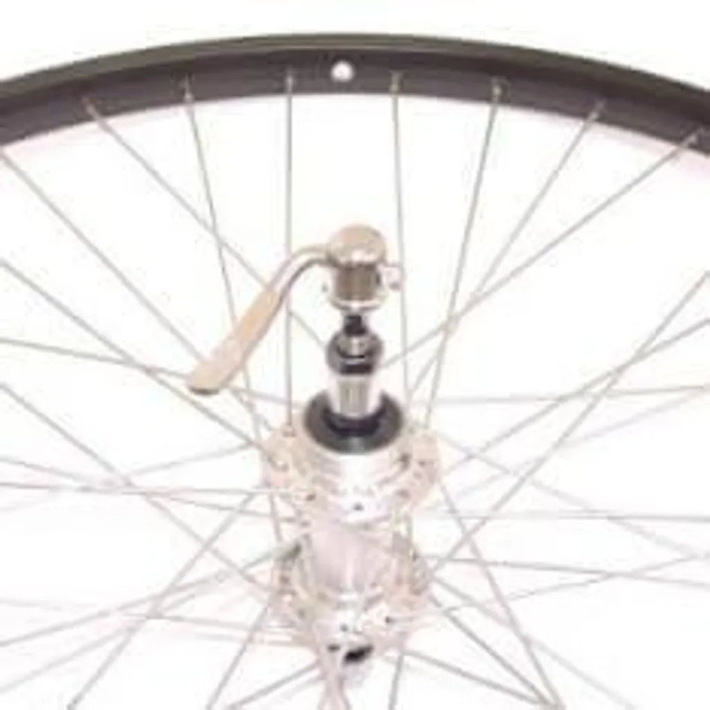 Roue vélo arrière 28 pouces en aluminium noir Roland AS26 avec rayons zinc