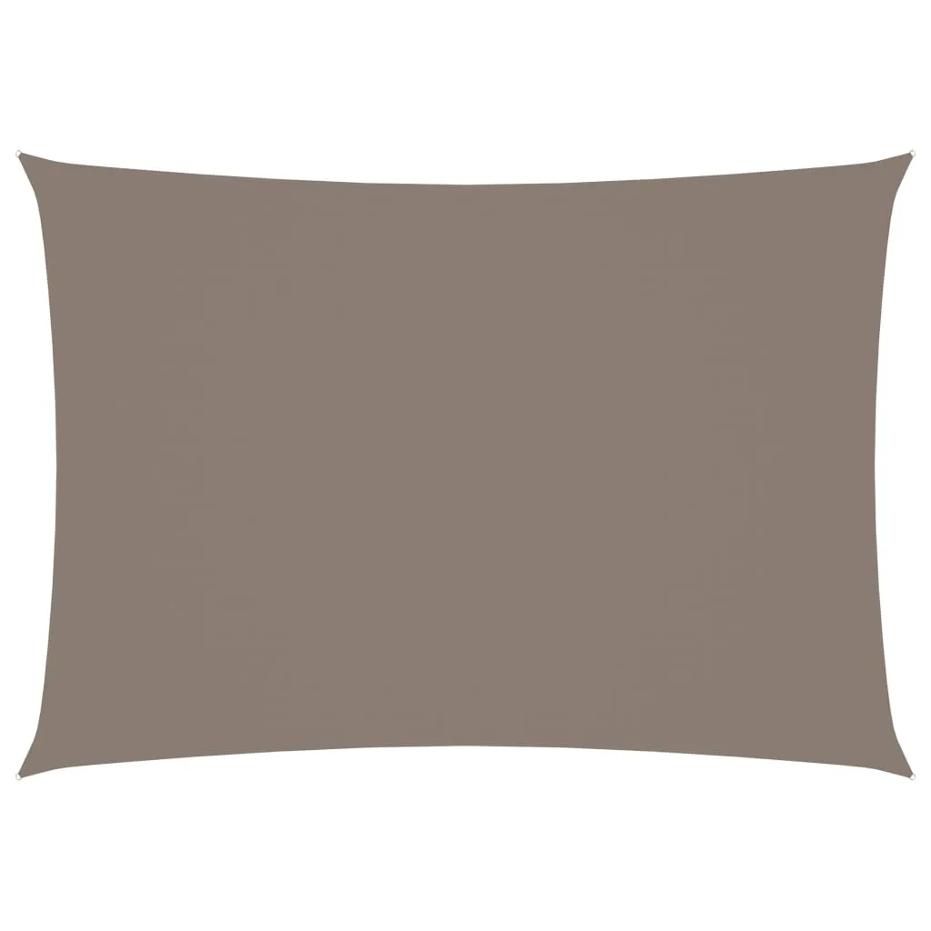 The Living Store Tenda da sole in tessuto Oxford rettangolare 2,5x4 m Taupe
