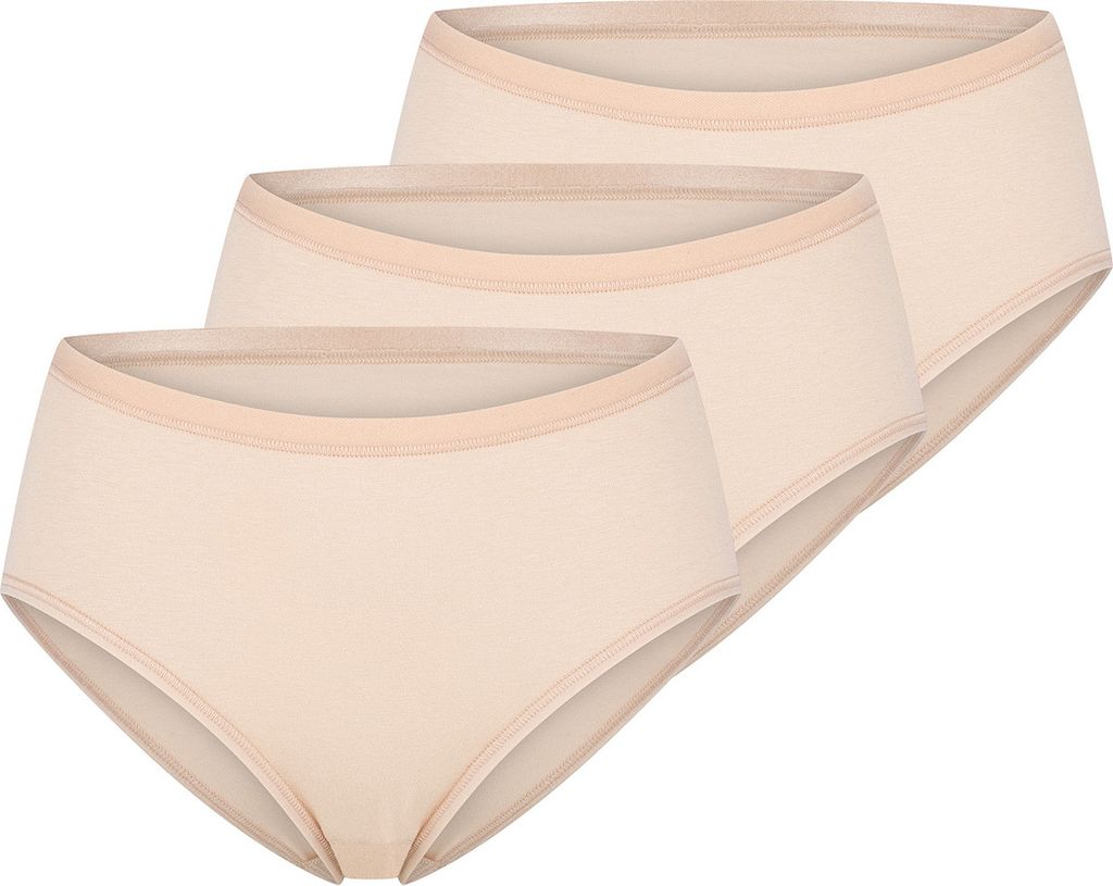 Sloggi Bio Damen-Hüftslip Go Daily Baumwolle" 3er-Pack beige M"