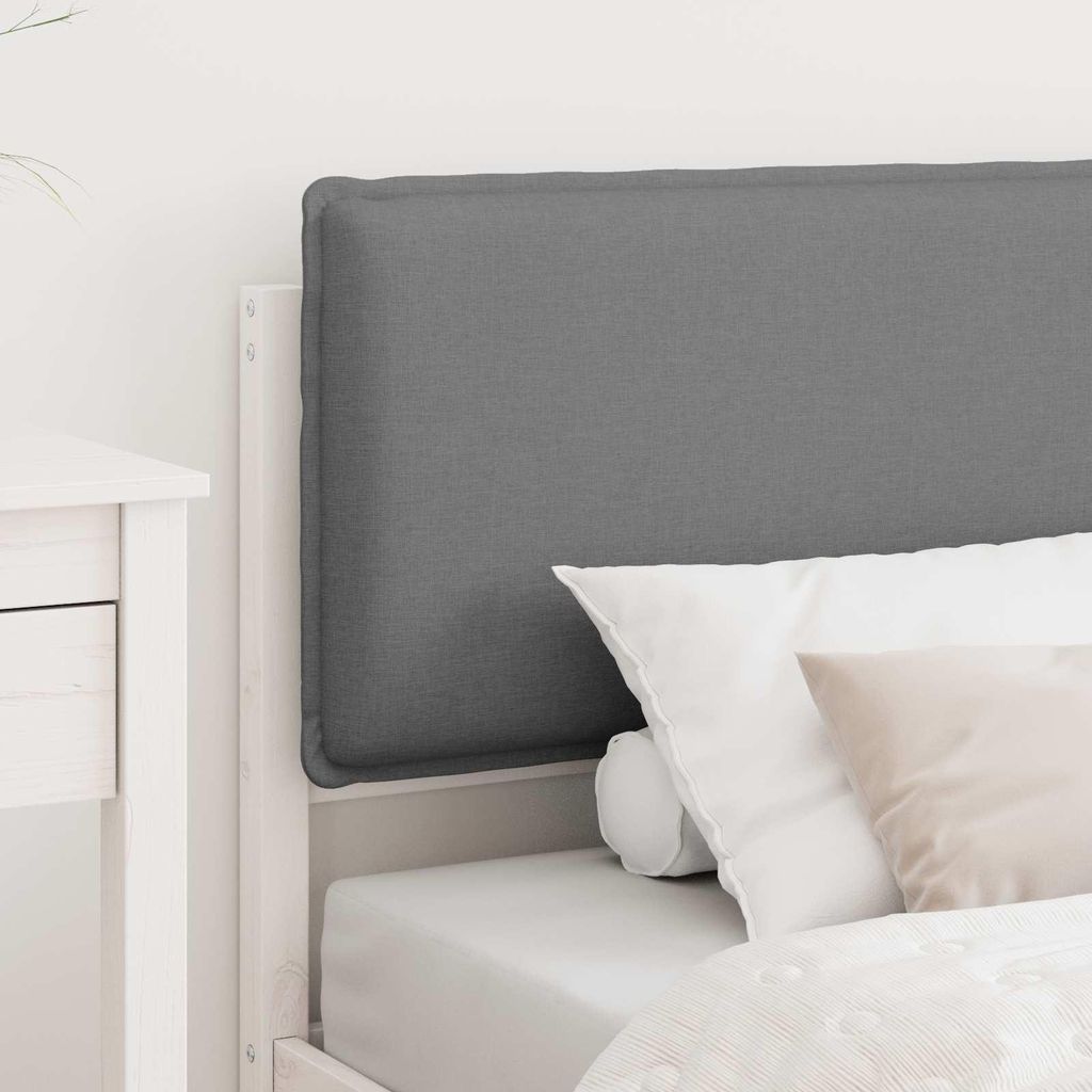 “2026 Modern“ Bettgestell mit gepolstertem Kopfteil Hellgrau 75 x 190cm - Designermöbel 728443 - Klassische BettenJugendbett Tagesbett