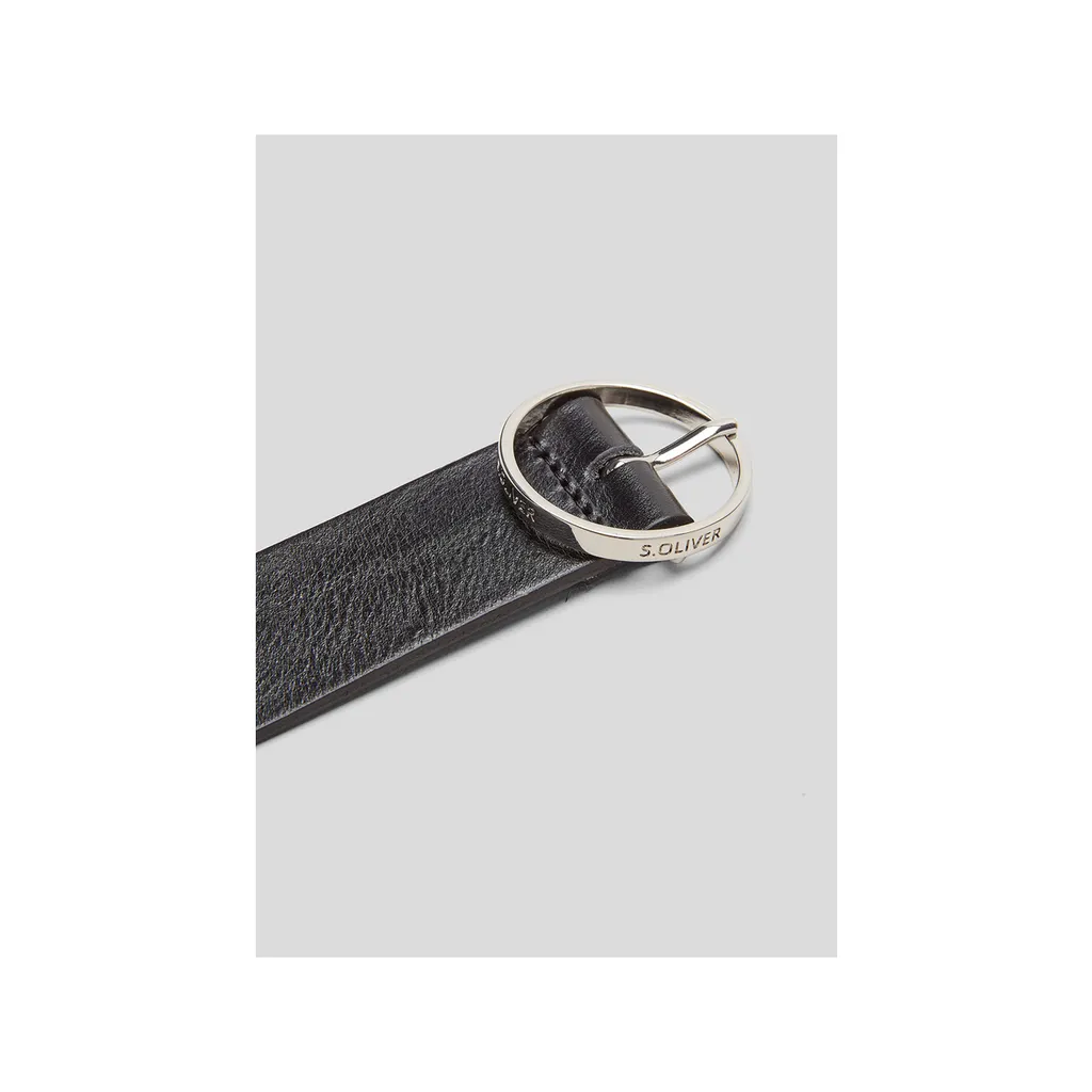 s.Oliver Pelle cintura Fashion Leather Belt W85 Black nero - 5