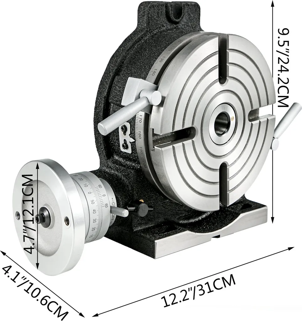 Table rotative HV8 haute précision 3MT pour usinage vertical et horizontal - 8