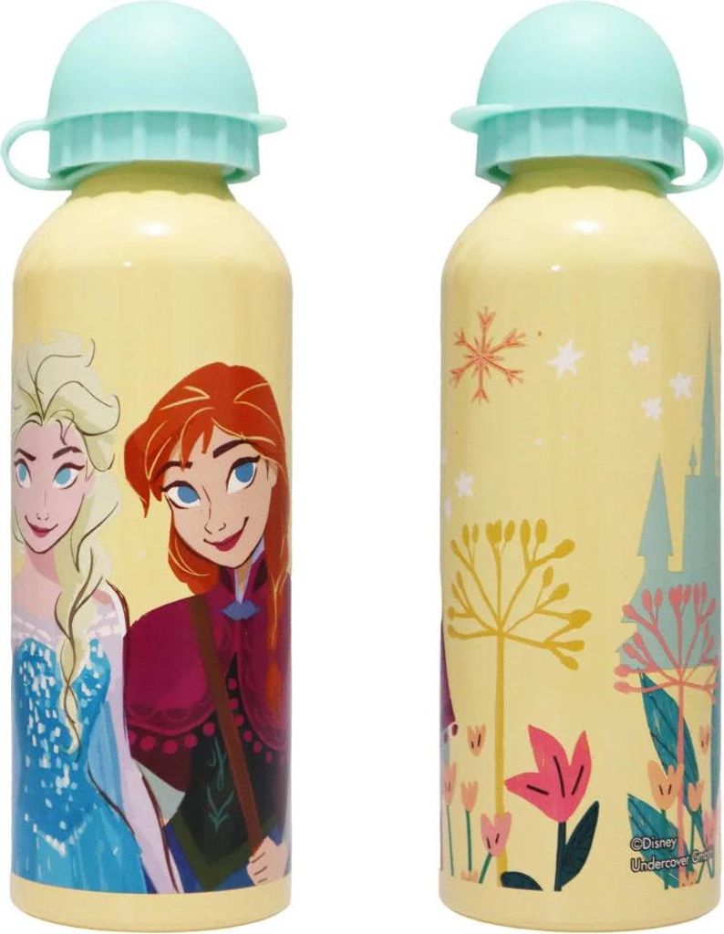 Disney Die Eiskönigin Alu Wasserflasche Trinkflasche Flasche 500 ml – Gelb