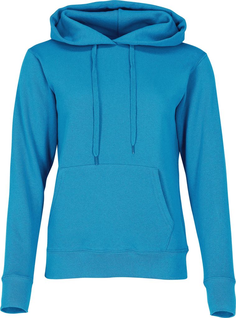 Fruit of the Loom Ladies Classic Kapuzen-Sweat Farbe: azurblau + GRATIS MyShirt Stoffbeutel Größe: S