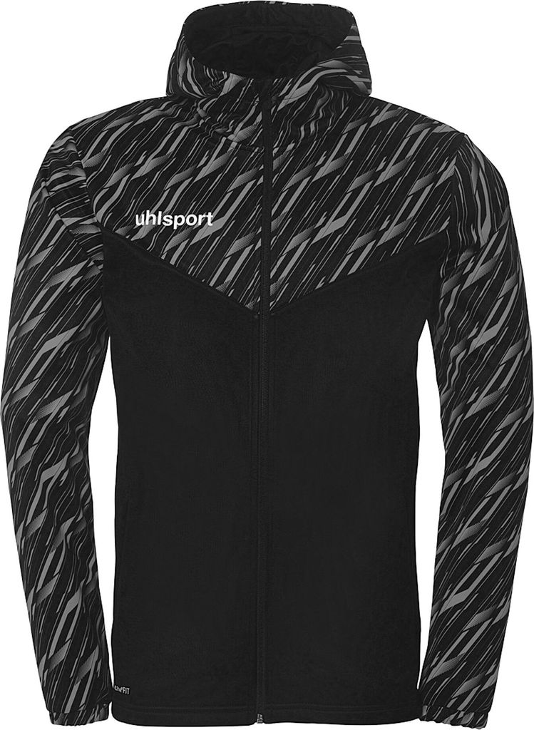 Uhlsport Progressive 28 Kapuzenjacke Kinder - Schwarz