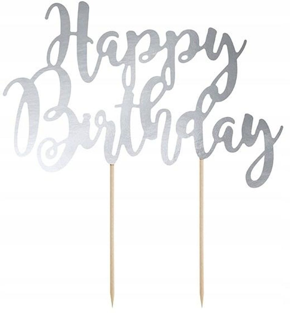 PartyDeco KPT11-018M, Kuchen, Silber, Erwachsener, Uni, Produktbild 