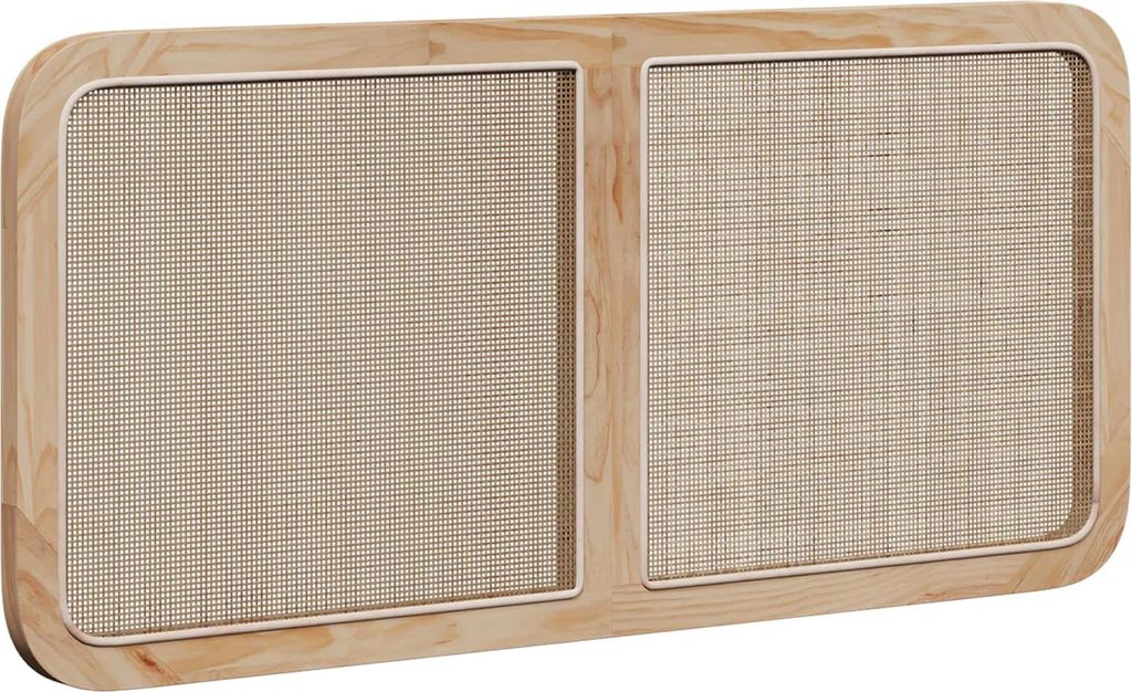vidaXL Čelo postele s opěrkou hlavy přírodní 120 x 55 x 3 Obrázek produktu 