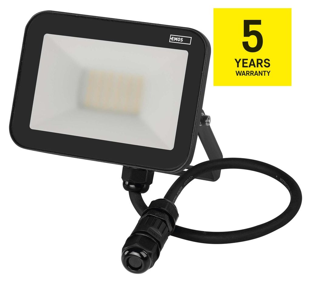 EMOS LED Strahler Profi 20W, wasserdichtes und stoßfestes Alu Flutlicht für Innen und Außen, 2200lm, Neutralweiß 4000K, ZS2622