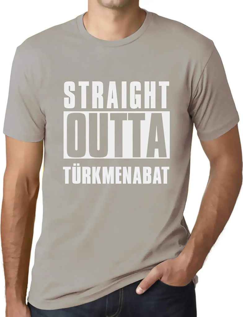 Herren Grafik T-Shirt Direkt aus dem Türkmenabat – Straight Outta Türkmenabat – Öko-Verantwortlich Vintage Jahrgang Kurzarm Lustige Druck Ge...