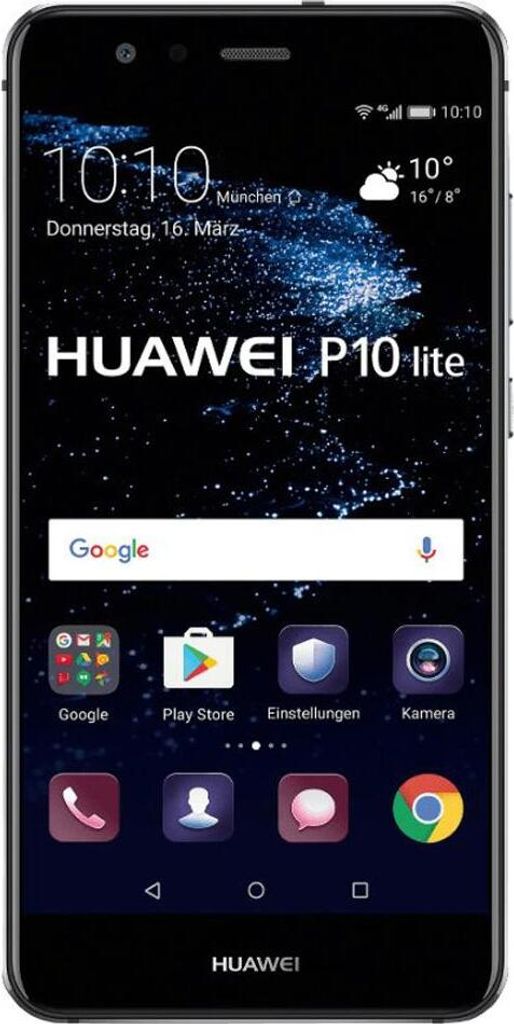 Huawei P10 lite Dual Sim 32GB 3GB RAM Graphite Black Produktbild 