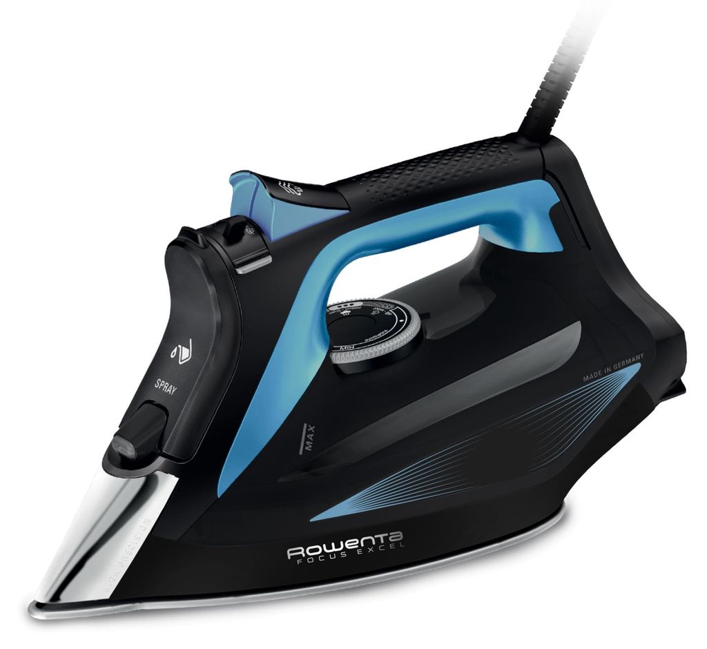 Rowenta DW5310 Dampfbügeleisen Mikrodampf 400 HD Laser-Grundplatte 2700 W Schwarz - Blau (DW 5310)