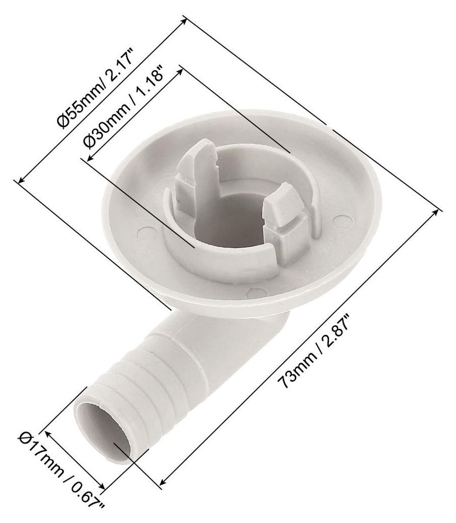 Abflussschlauch Anschlussboge der Klimaanlage fš¹r Mini Split und Fenster Teil 30mm, 1Stk
