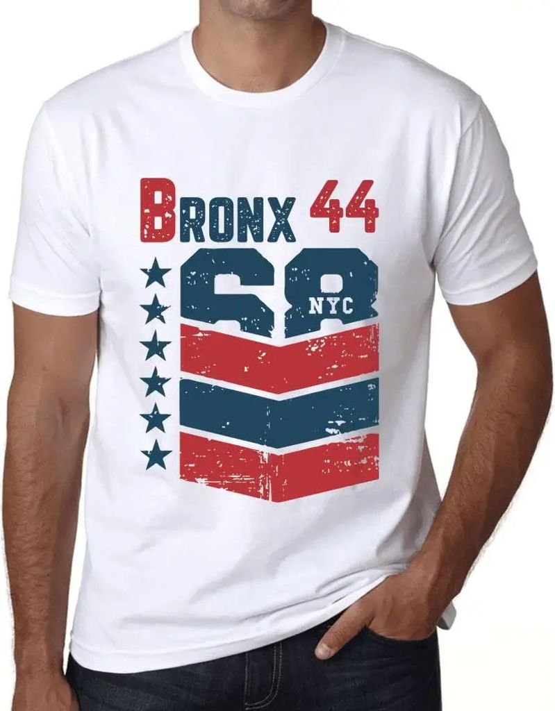 Herren Grafik T-Shirt Bronx 44 Geschenk 44. Geburtstag Jahrestag 44 Jahre Jubiläum 44 Jährige Mann Jahrgang 1980 Kurzarm Lustige Druck