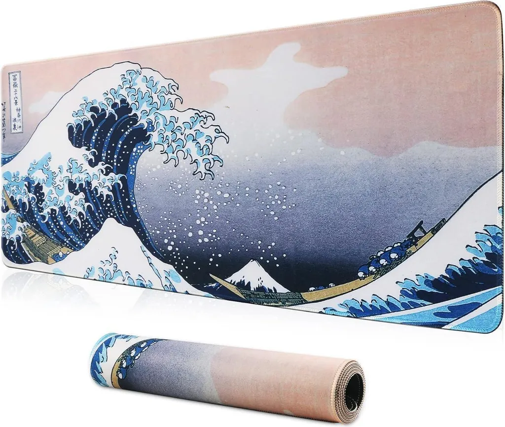 Tapis de souris XXL étanche 60x30 cm pour éviter les glissements de bureau