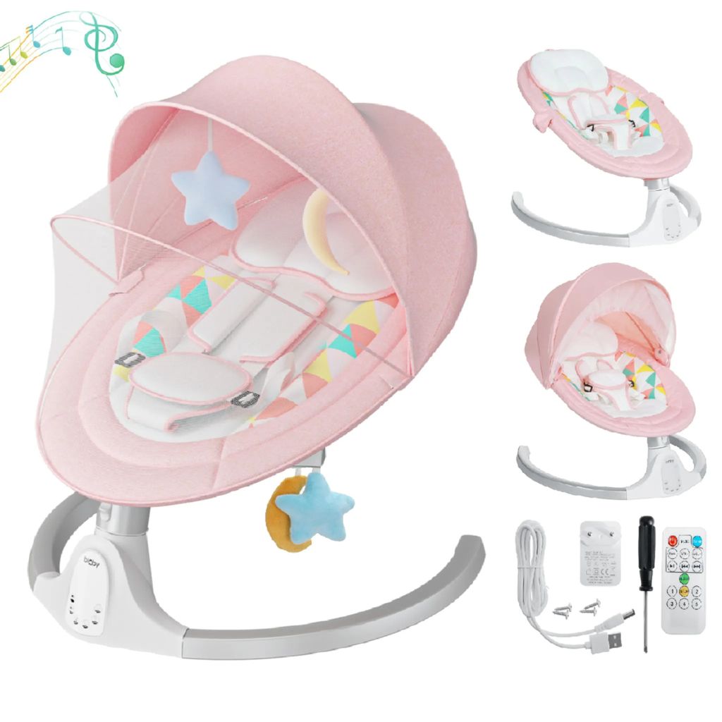 GOPLUS Elektrische Babywippe Baby & Kind Babyartikel Baby & Kindermöbel Babywippen Babyschaukel 