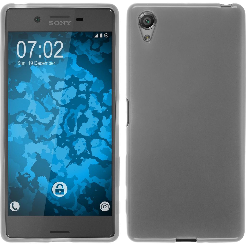 PhoneNatic Case kompatibel mit Sony Xperia X - weiß Silikon Produktbild 