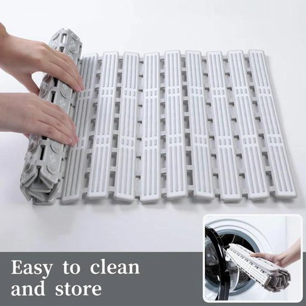 Tapis de douche antidérapant en silicone avec ventouses de fixation