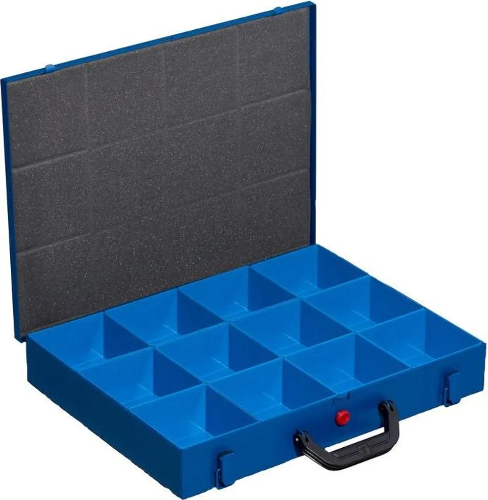 Allit EuroPlus Pro M 44H-12 Mallette Métallique Bleue pour Petites Pièces