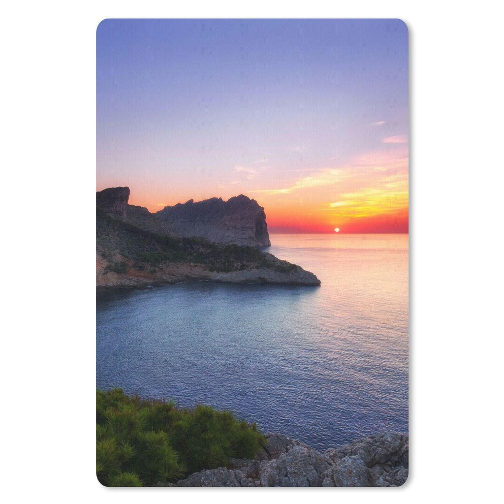 MuchoWow Mauspad Mousepad Meer - Felsen - Berge - Natur 18x27 cm - Mousepads - Maus Mat - Pad - Mausunterlage