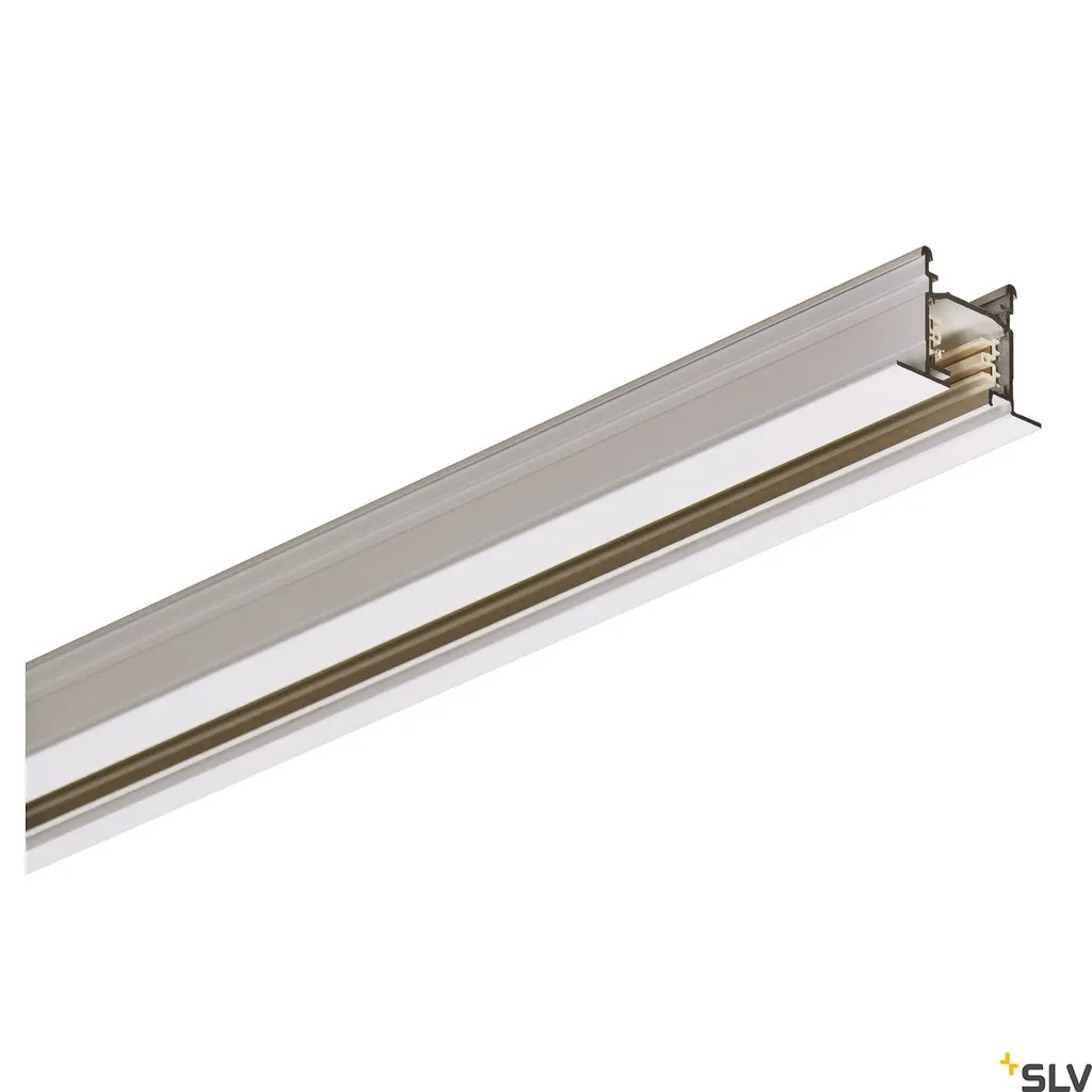 Rail triphasé 2 mètres blanc pour éclairage de magasin et showroom
