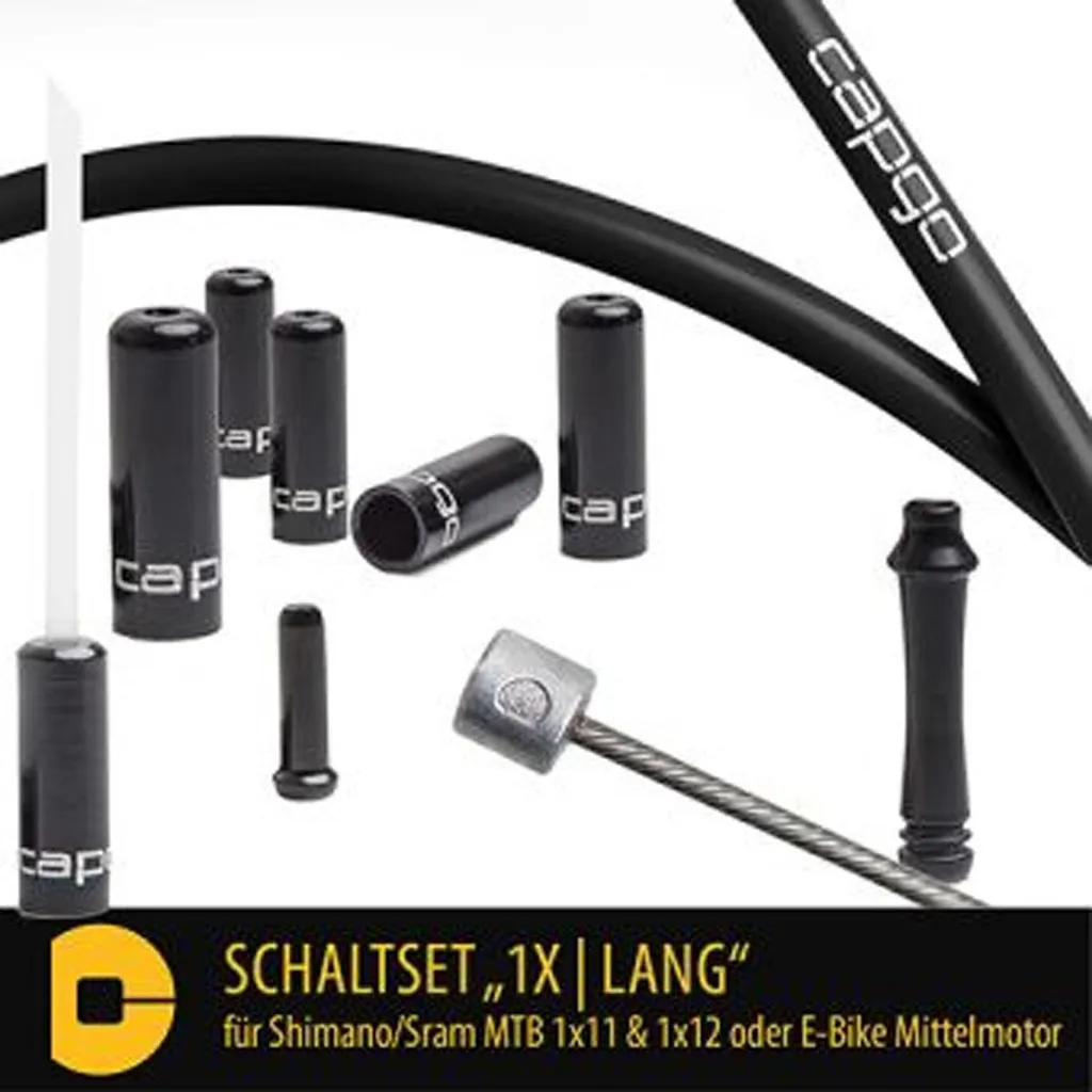 Kit dérailleur Capgo OL Noir VTT - Fluidité optimale pour Shimano Sram