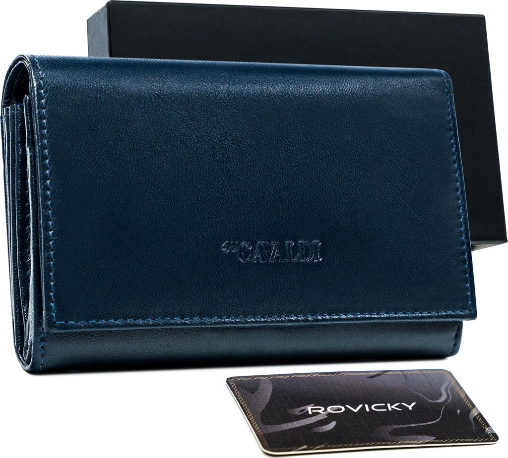 4U Cavaldi Portemonnaie aus Leder für Männer Clan gewohnheiten One size