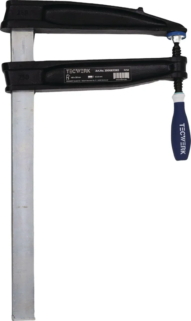 Serre-joint 600 mm pour collage de meubles profonds et cadres larges