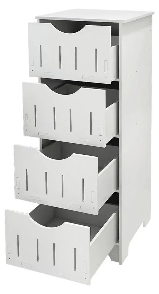 Meuble d'appoint étroit 30 cm pour optimiser le rangement de la douche