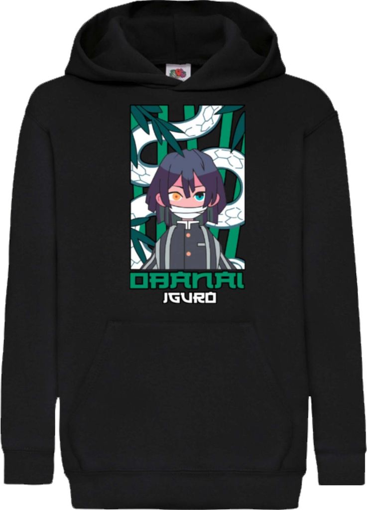 Kinder Kapuzenpullover Japan Anime Manga Demon Anime Slayer Giyu Tomioka Hashira, 9-11 Jahr - 140 / Grau