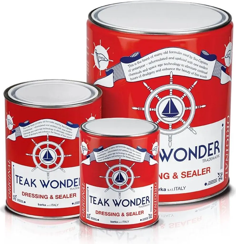 Olio Teak Wonder 1L Trasparente Sigillante | Manutenzione Yacht Professionale