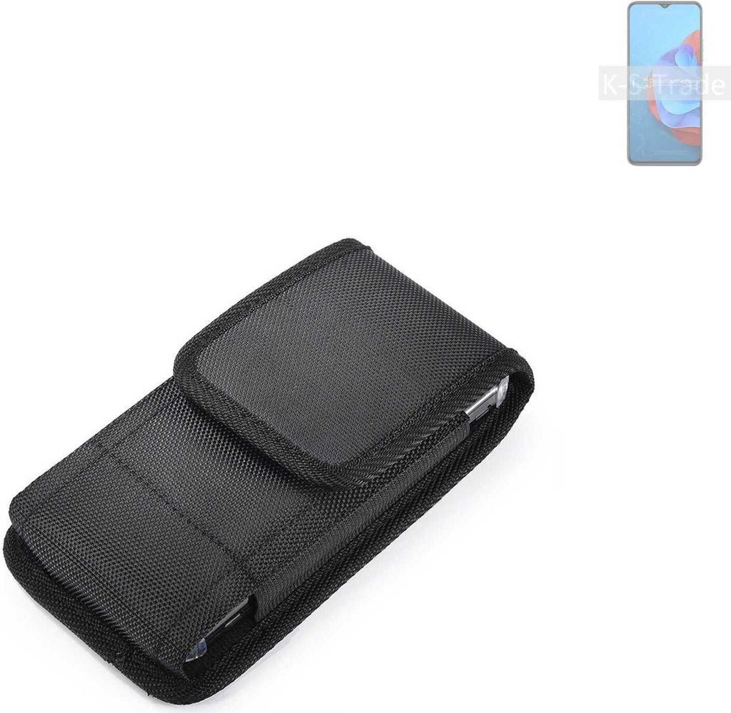 Holster Gürteltasche kompatibel mit Coolpad Cool 20s Holster Gürtel Tasche wasserabweisend Handy Hülle Schutz Hülle Outdoor schwarz K-S-Trade