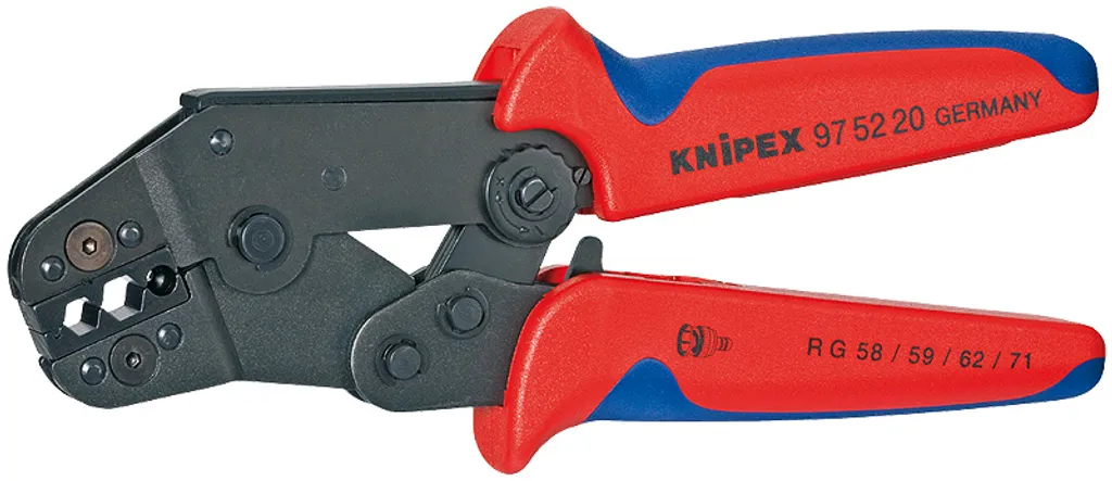 Sertir les Câbles RG58 RG59 RG62 avec la Pince Knipex 97 52 20 de Précision