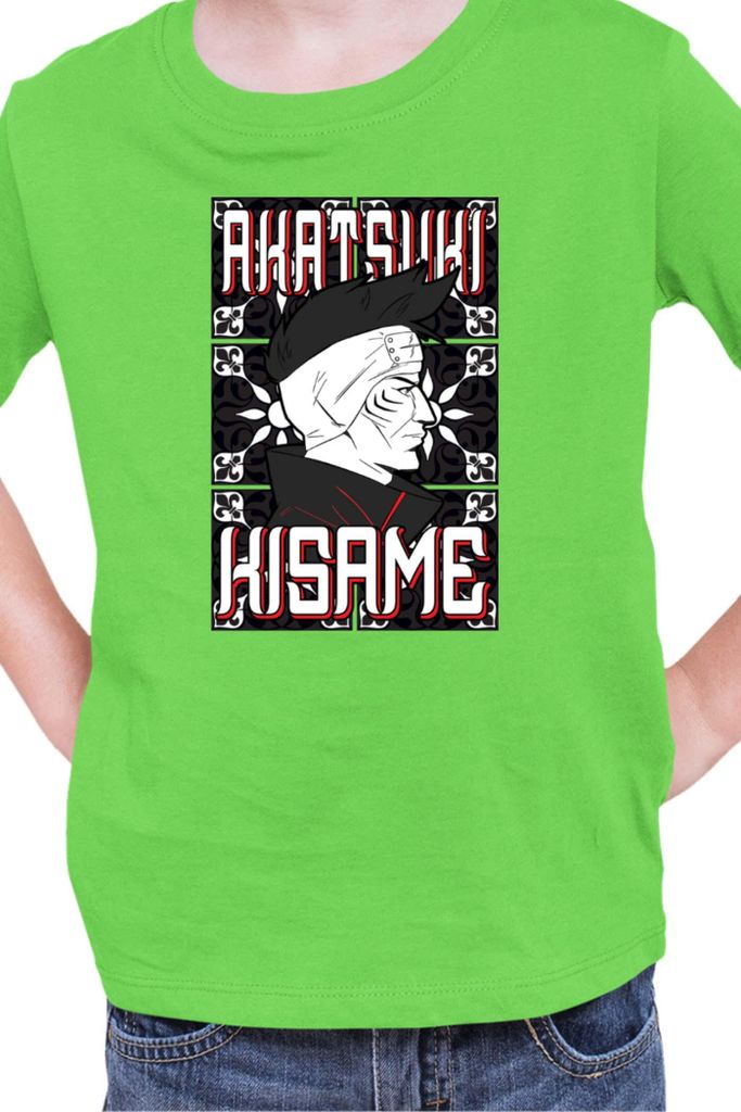 Kinder T-Shirt Naruto Kisame Hoshigaki, 9-11 Jahr - 140 / Lime