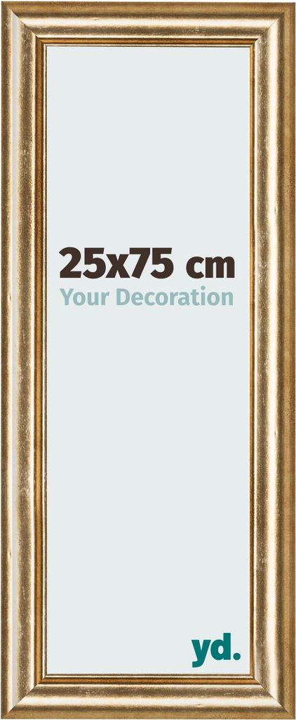 Bilderrahmen, 25x75 cm, Gold Antik, MDF, Lazio