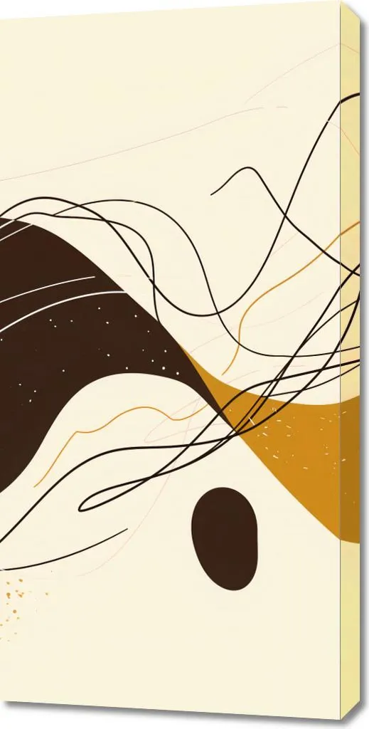 Quadro 50x100 cm Sinfonia di Linee e Forme | Arte Moderna per Soggiorno