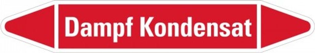 Dreifke Aufkleber I RKZ-Etikett Dampf Kondensat, rot/weiß, für Ø 60-90mm, 31...
