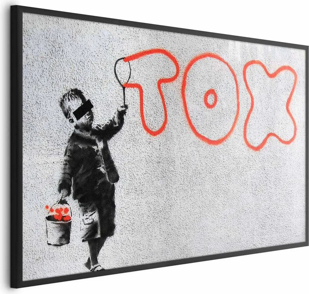 Poster Toxic 90x60 cm con Cornice Nera: Stampa Artistica da Parete