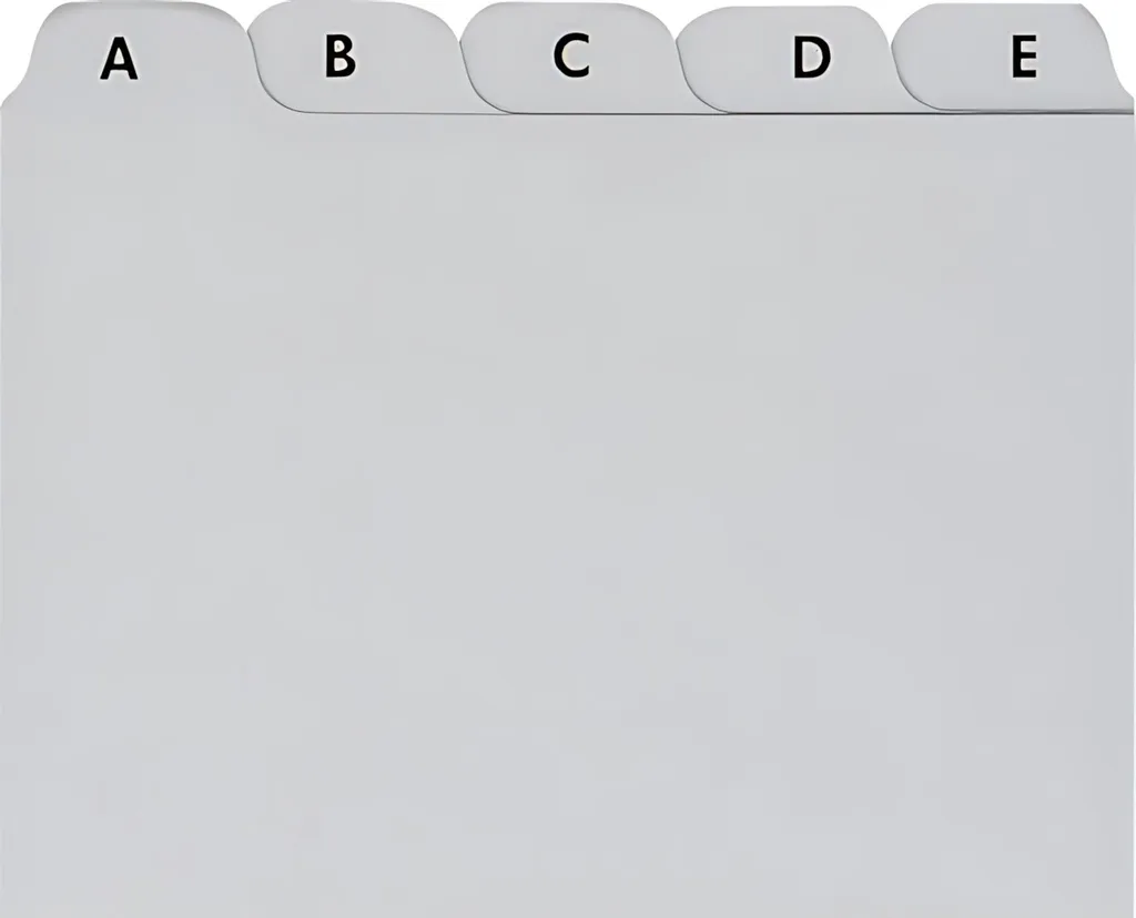 Répertoire de classement A-Z gris BRUNNEN pour organiser vos fiches A6