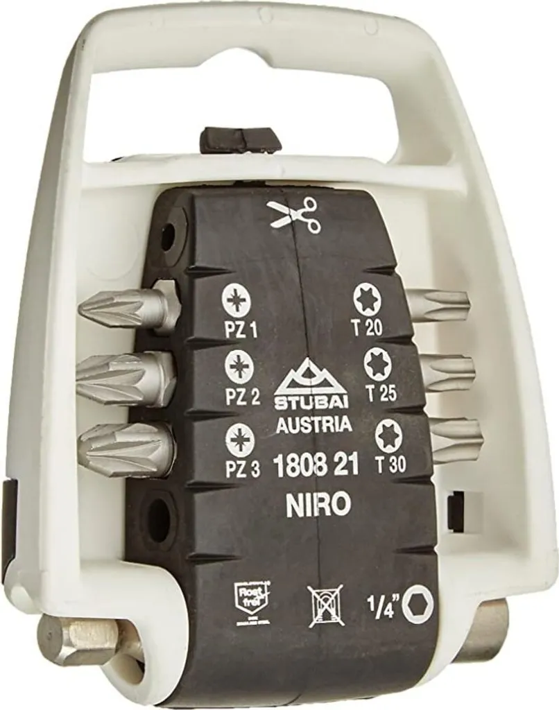 STUBAI Jeu de clips d'embouts NIRO PZ TX 7 pièces blanc haute qualité