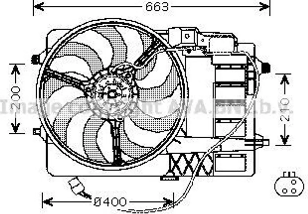 Ventilateur moteur R50 R52 R53 pour Mini Cooper - Remplacement OE 1475577