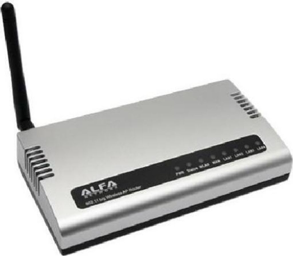 802.11g WLAN Router mit 4 LAN-Ports und Access Point