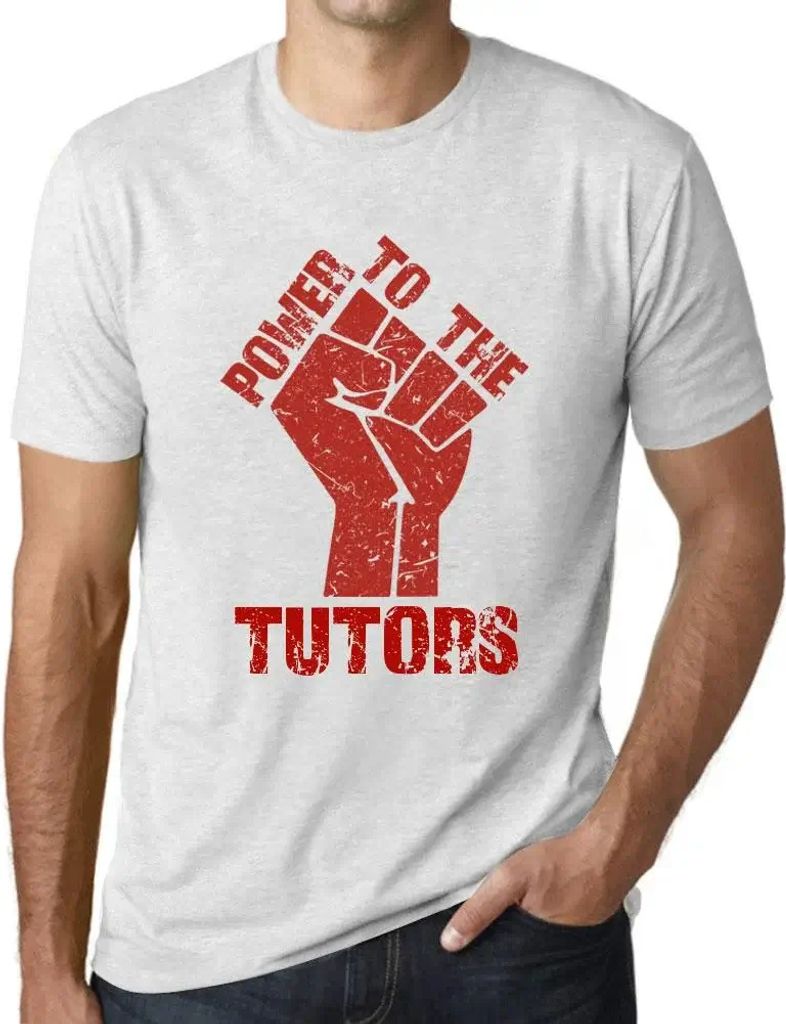 Herren Grafik T-Shirt Macht den Tutoren – Power To The Tutors – Öko-Verantwortlich Vintage Jahrgang Kurzarm Lustige Druck Geburtstag Geschenk ...