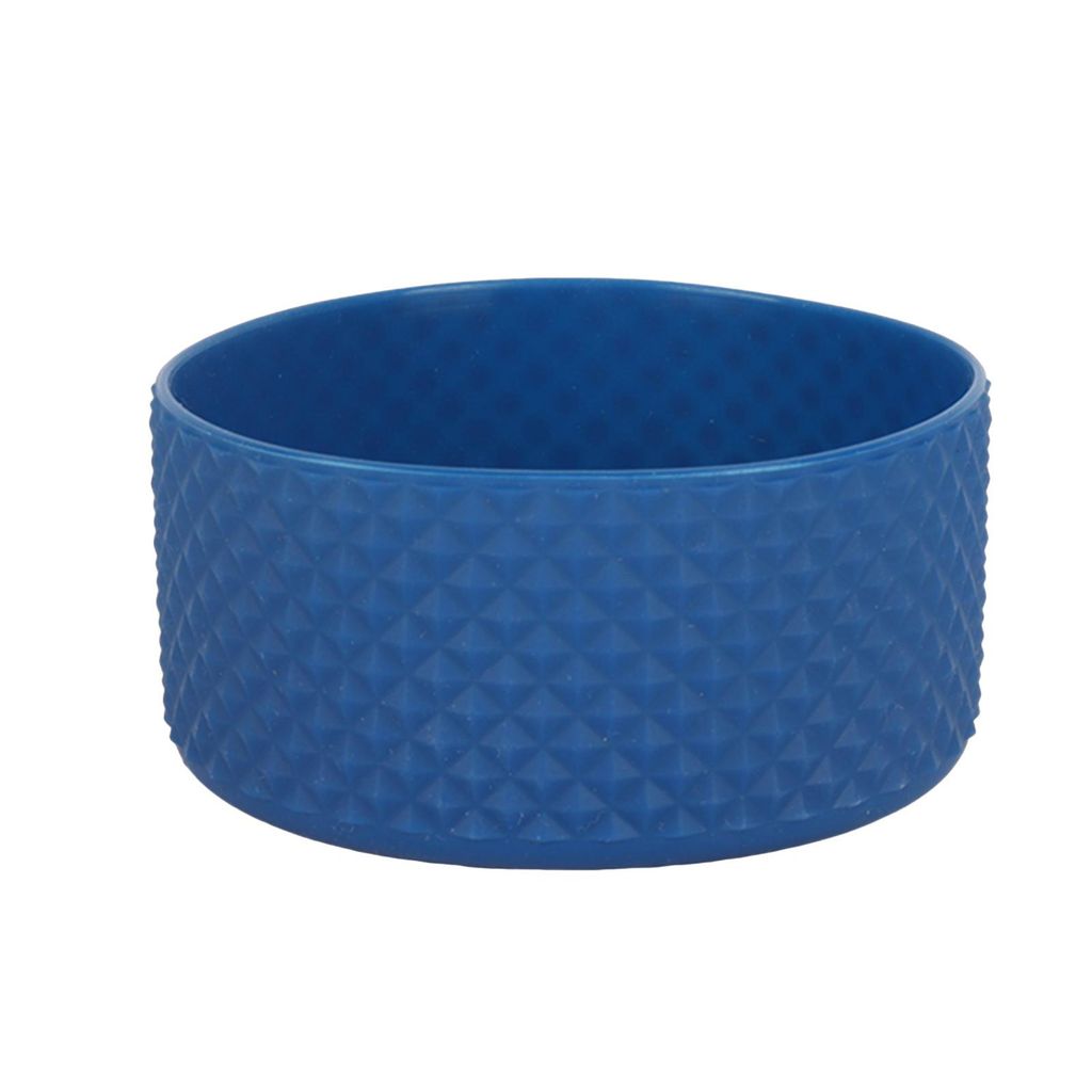 Flasche Silikon Boot Rhombus Textur Wasserflasche Bodenhülse rutschfest Anti-Kratzer Vakuumbecher Boden Stoßstange Schutzhülle Becher Zubehör-Rosa