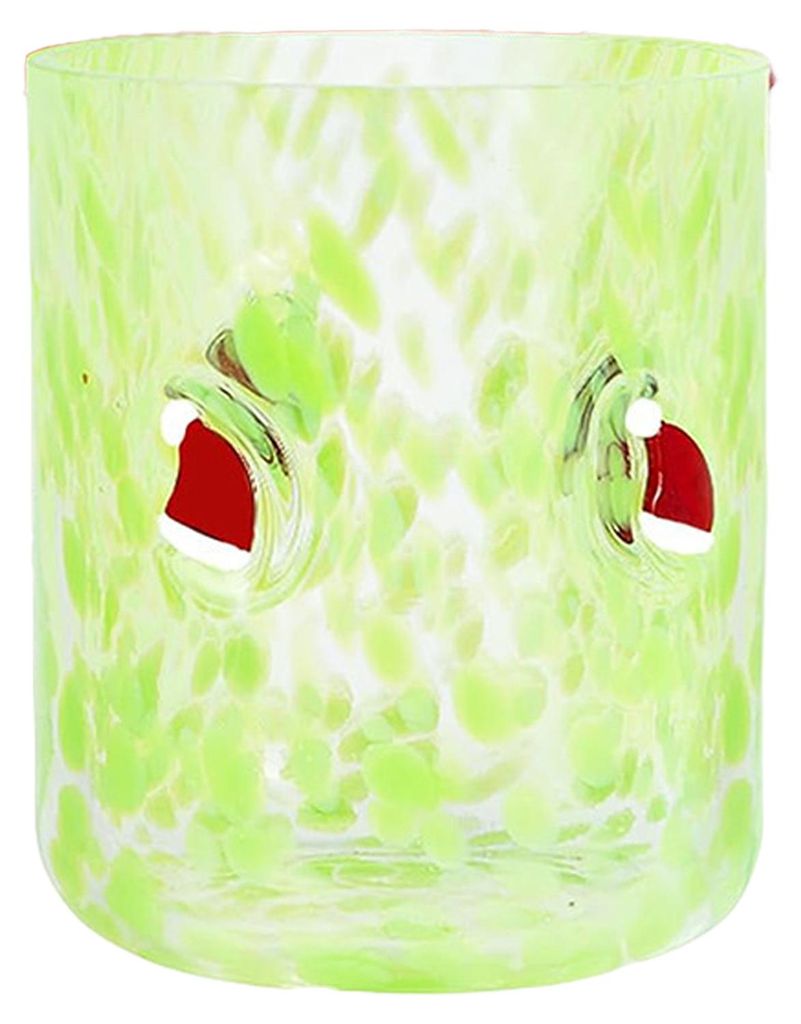 Handbemalte Weihnachts-Saftgläser, 450 ml, hitzebeständig, Kaffeebecher, Milch-, Saft- und Bierbecher, Tischdekoration