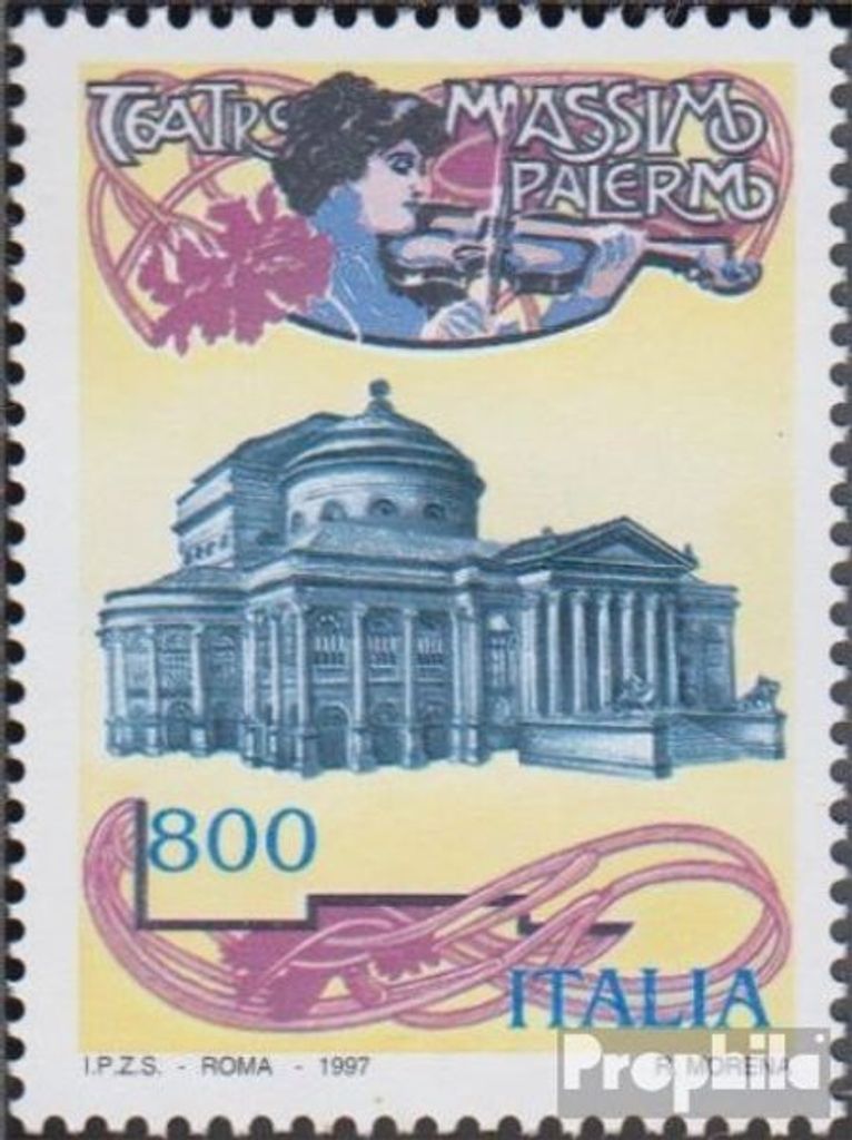 Briefmarken Italien 1997 Mi 2498 (kompl.Ausg.) postfrisch Teatro Massimo -Palermo