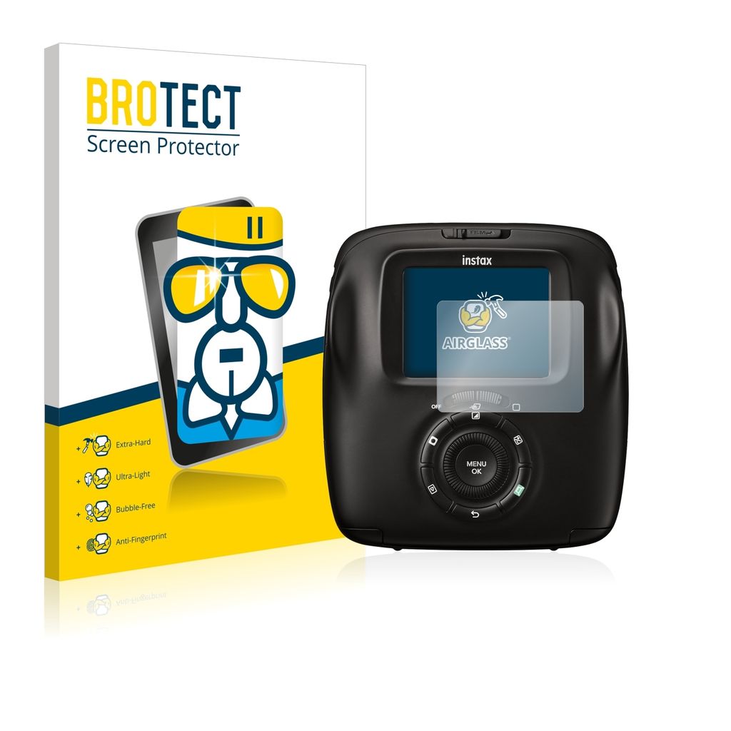 BROTECT Schutzglas für Fujifilm Instax Square SQ20 Schutzfolie Panzer Folie Glas Display Schutz klar